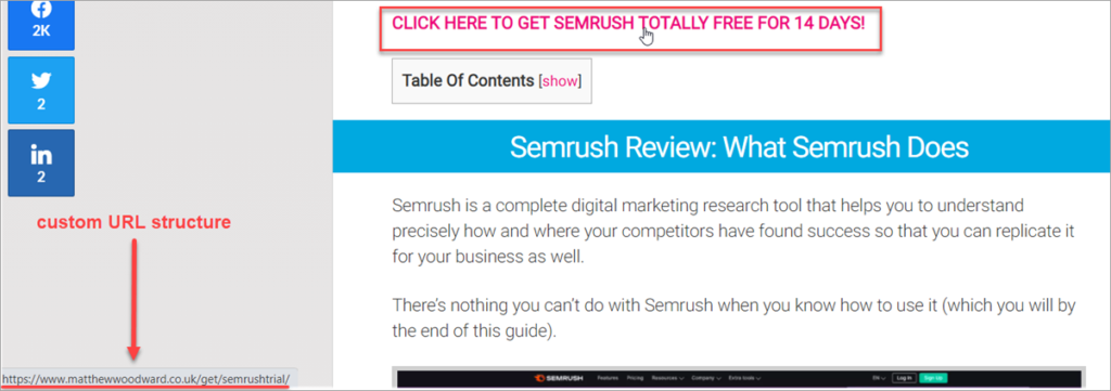 Semrush Review With Redirect Affiliate Link