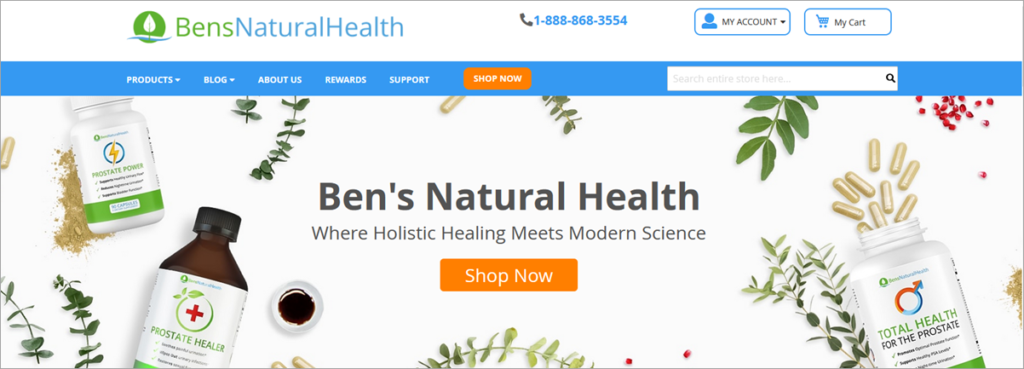 Bens Natural Health Homepage