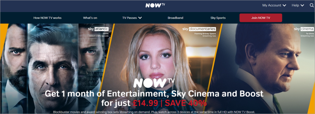 Now Tv Homepage