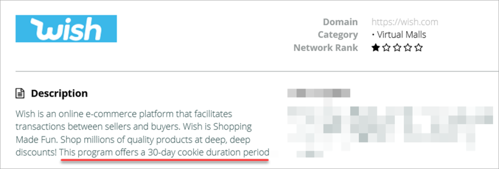 Wish Flexoffers 30 Day Cookie