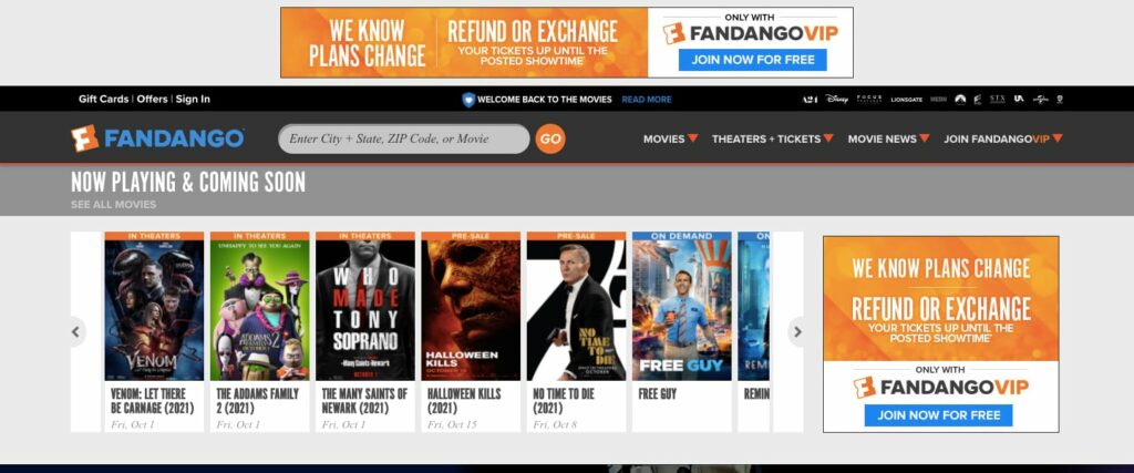 Free movie websites online 2021 no sign up