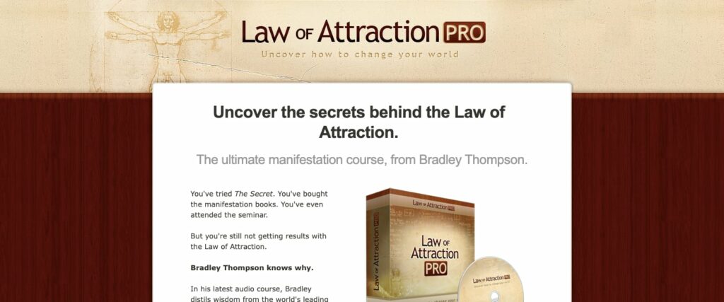 Law Of Attraction Pro Homepage