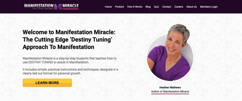 Manifestation Miracle Homepage